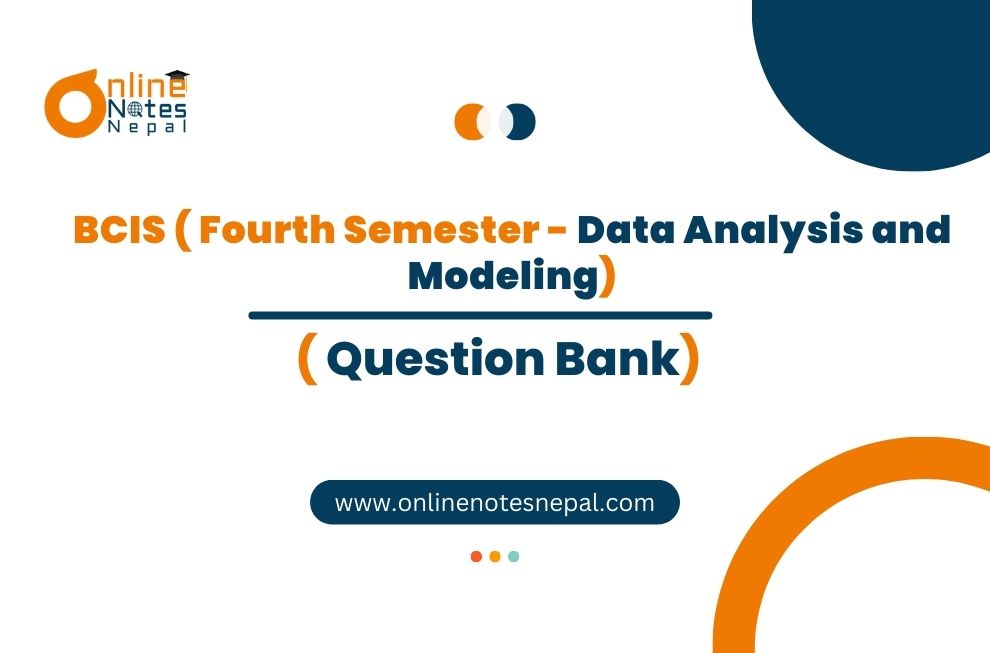 Question Bank of Data Analysis and Modeling Photo